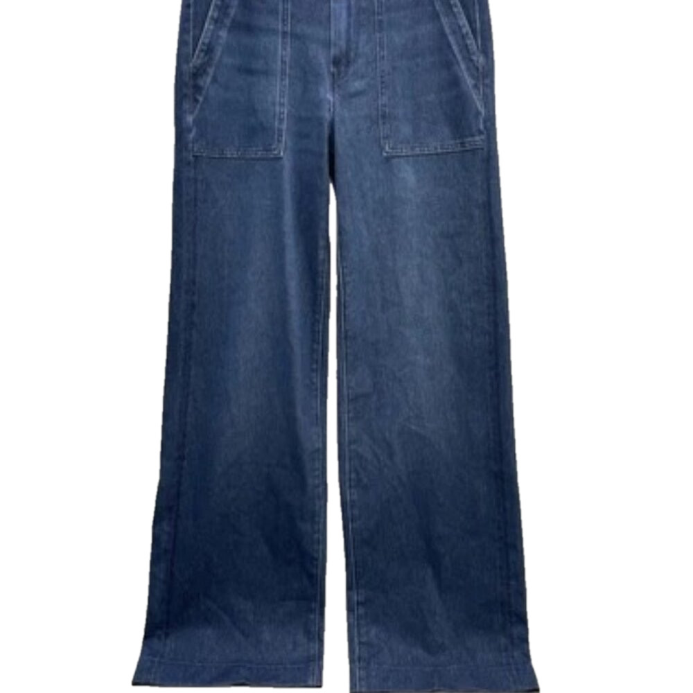 NEW ELIMS Women's Jeans Malibu Wide Baker Size 27 Blue